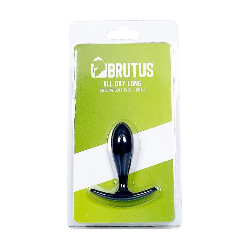 Brutus All Day Long Small – 7.4cm Silicone Butt Plug Black > Anal Range > Butt Plugs Main image