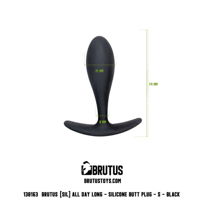 Brutus All Day Long Small – 7.4cm Silicone Butt Plug > Anal Range > Butt Plugs