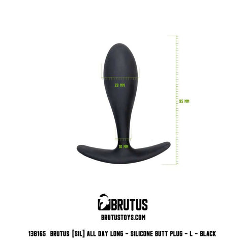 Brutus All Day Long Large – 9.5cm Silicone Butt Plug > Anal Range > Butt Plugs