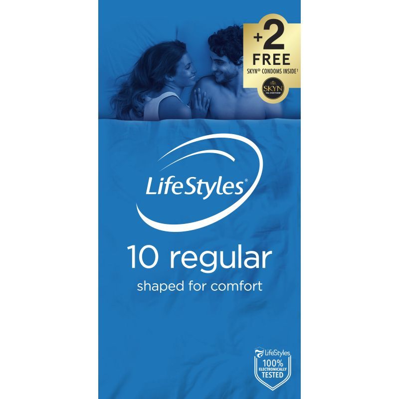 LifeStyles Regular – Easy-Fit Lubricated Latex Condoms 54mm 10 Pack > Essentials > Condoms