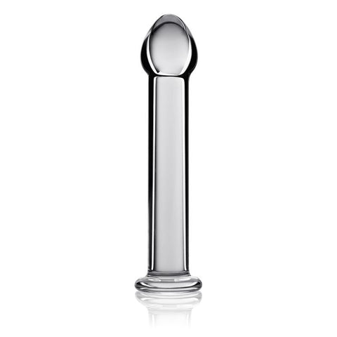 Glass Romance 1 Clear 7in Luxury Glass Dildo 7 Inches Clear DONGS Glass