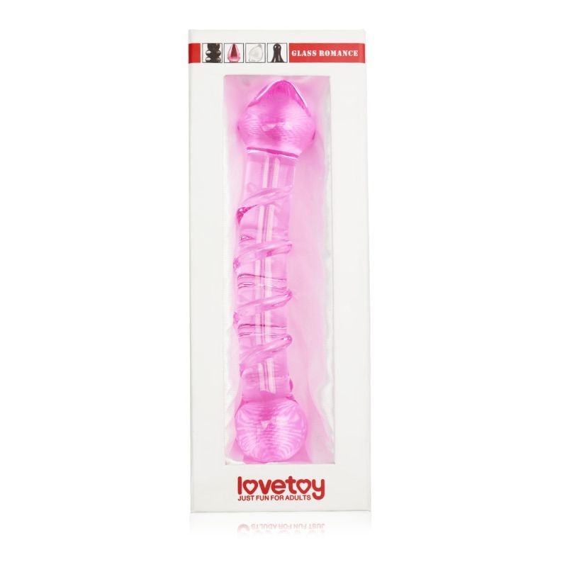 Glass Romance 5 Pink 7in Luxury Glass Dildo 7 Inches > Glass > Dildos