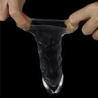 Clear Penis Extender Sleeve Plus One Inch > Sex Toys For Men > Penis Sleeves