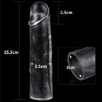 Clear Penis Extender Sleeve Plus One Inch > Sex Toys For Men > Penis Sleeves