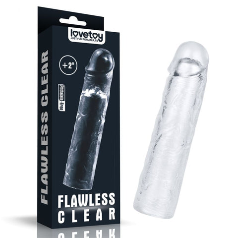 Clear Penis Extender Sleeve for Enhanced Length and Girth SLEEVES