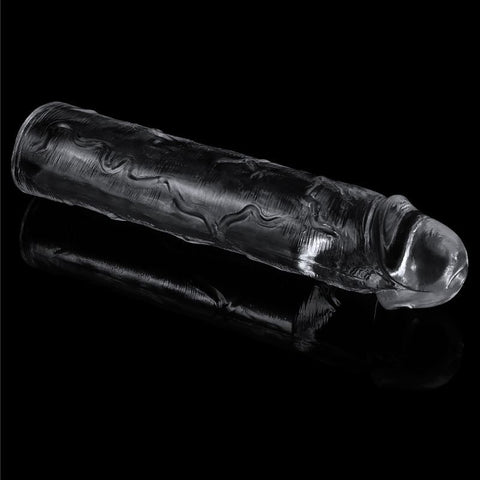 Clear Penis Extender Sleeve for Enhanced Length and Girth SLEEVES