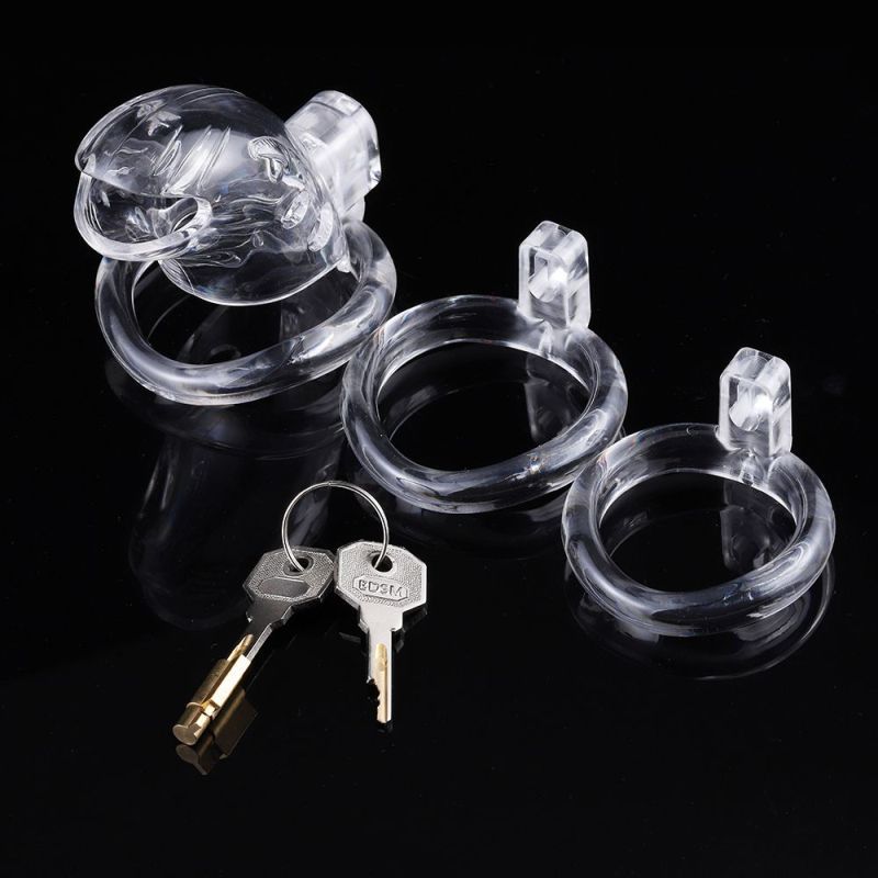 Brutus Shark – Adjustable Polycarbonate Chastity Cage with Ergonomic Rings > Bondage Gear > Male Chastity