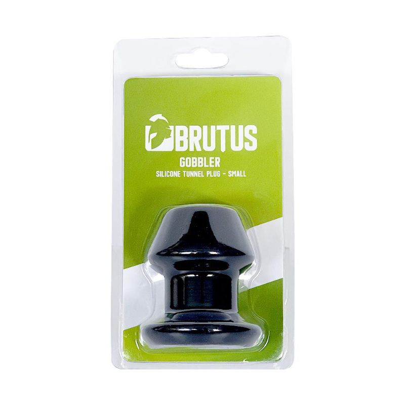 Brutus Gobbler Small – Silicone Tunnel Plug Black Small > Anal Range > Tunnel and Stretchers Main image