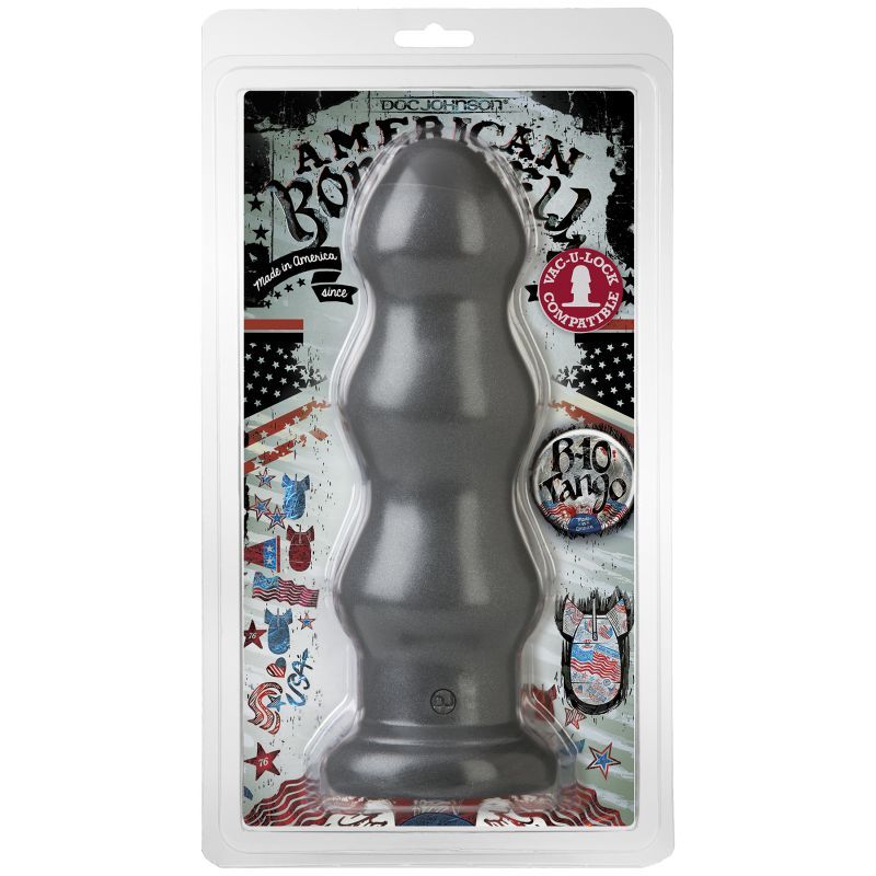 B-10 Tango 10 Inch Anal Dildo Gun Metal Dongs Big