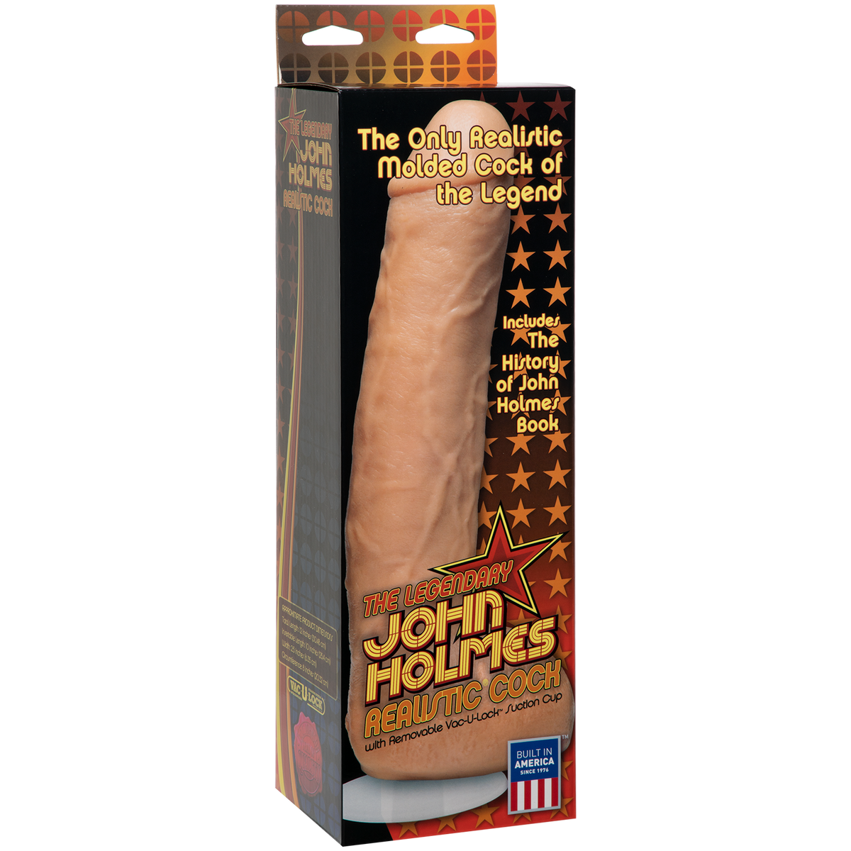 John Holmes Realistic Cock 9.5 Inch with Removable Vac-U-Lock Suction Cup – Dildo > Dildos > Performer Replica