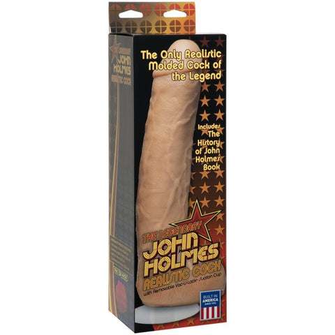 John Holmes Realistic Cock 9.5 Inch with Removable Vac-U-Lock Suction Cup – Dildo > Dildos > Performer Replica