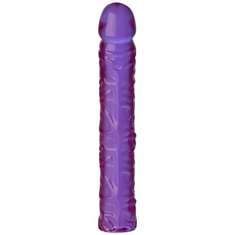 10 In Classic Dong Purple - Textured Body Safe Toy Purple > Dildos > Large Dildos