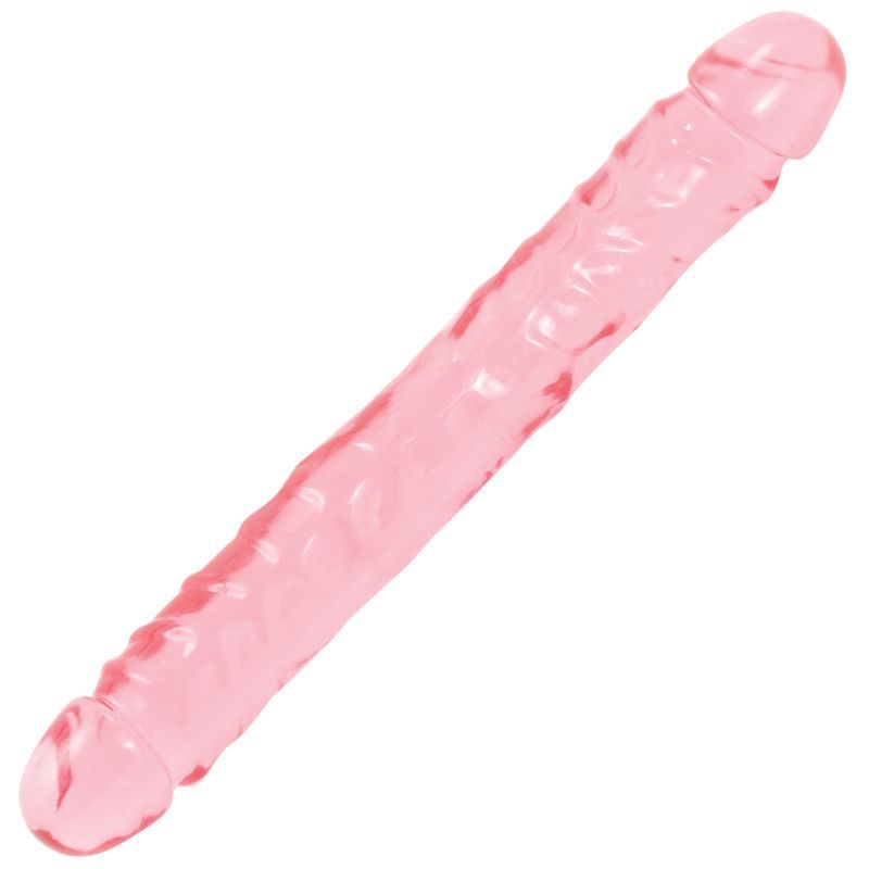 Crystal Jellies 12 Inch Double Dong (Pink) – Large Dildo > Dildos > Double Dildos