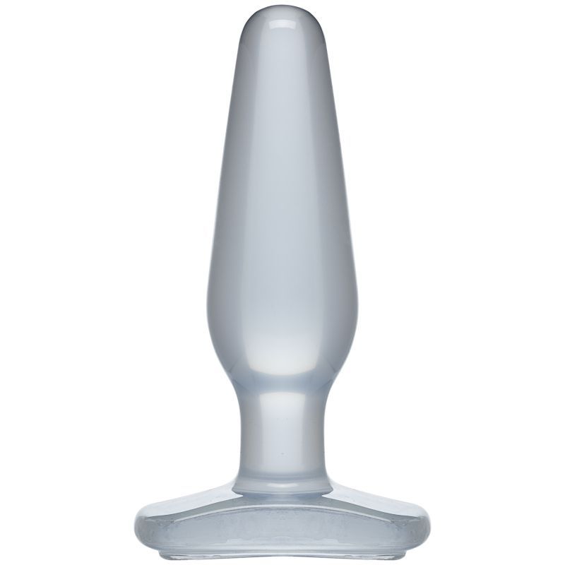 Crystal Jellies Medium Butt Plug Clear 5.5 Inch Clear Medium > Anal Range > Butt Plugs