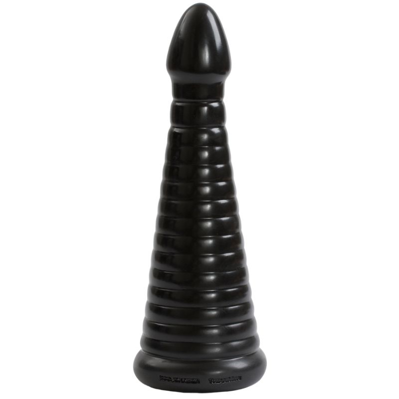 TitanMen Intimidator Black 11 Inch Ribbed Shaft Anal Toy > Anal Range > Oversized Anal Toys