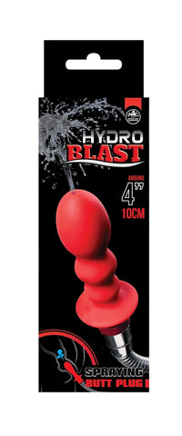 Hydro Blast 4 Inch Red Silicone Douche Anal Plug Default Title Douches