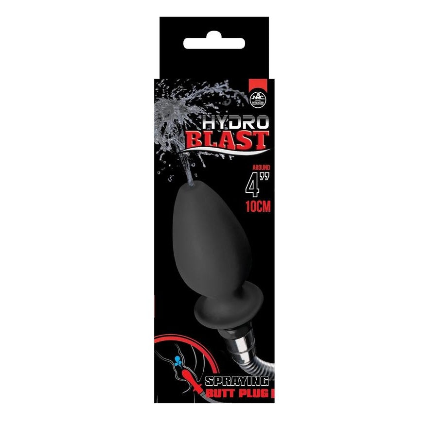 Hydro Blast 4 Inch Black Silicone Douche Butt Plug > Essentials > Douches