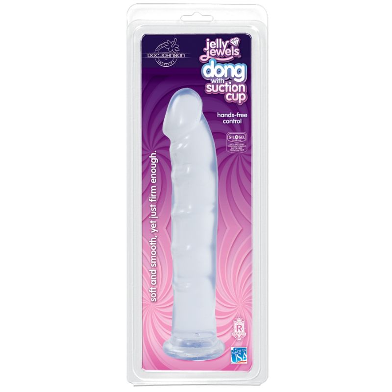Jelly Jewels 8 Inch Dong with Suction Cup – Realistic Suction Cup Dong Secondary image