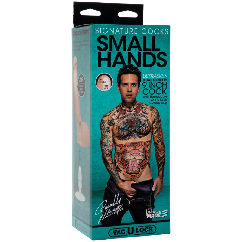 Small Hands Cock w Removable Vac-U-Lock Suction Cup Vanilla 9 Inch Vanilla > Dildos > Performer Replica