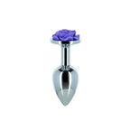 Purple Rose 3 Inch Metal Butt Plug > Anal Range > Jewel Butt Plugs