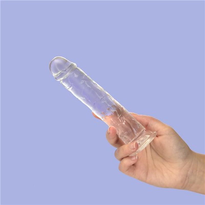 Crystal Dildo Straight 7 Inch Clear Premium Body Safe TPE > Dildos > Realistic Dildos