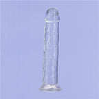 Crystal Dildo Straight 9 Inch Clear Transparent > Dildos > Large Dildos