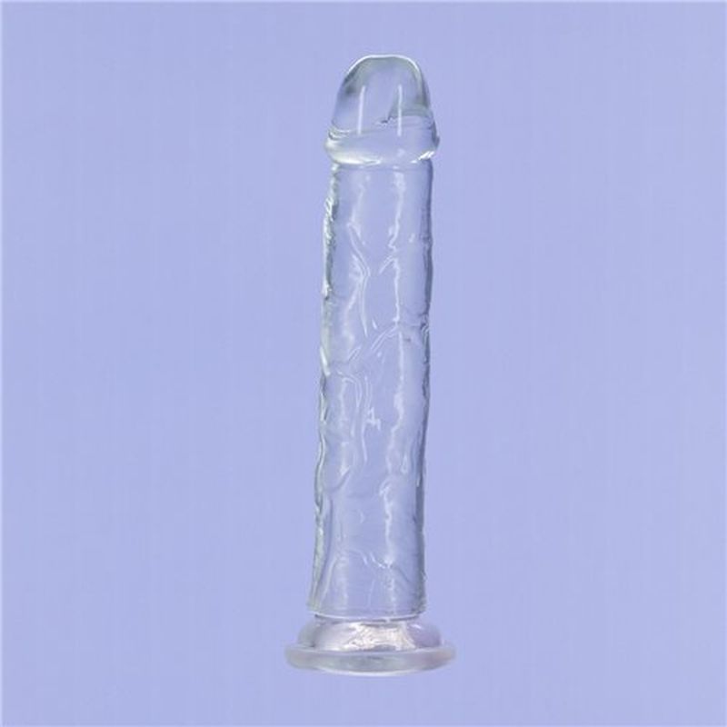 Crystal Dildo Straight 9 Inch Clear Transparent > Dildos > Large Dildos