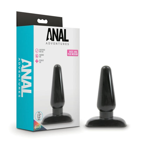 Anal Adventures Basic Anal Plug Medium Butt Plugs