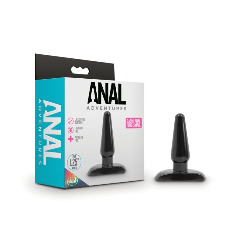 Blush Basic Small Anal Plug 4.25 Inch Tapered Silicone Small Size Anal Toy > Anal Range > Butt Plugs