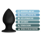 Anal Adventures Platinum Silicone Anal Stout Plug 3.75 Inch Large > Anal Range > Butt Plugs
