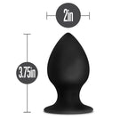 Anal Adventures Platinum Silicone Anal Stout Plug 3.75 Inch Large > Anal Range > Butt Plugs