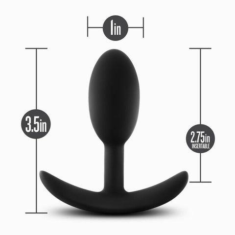 Anal Adventures Platinum Silicone Vibra Slim Plug Small > Anal Range > Vibrating Butt Plugs