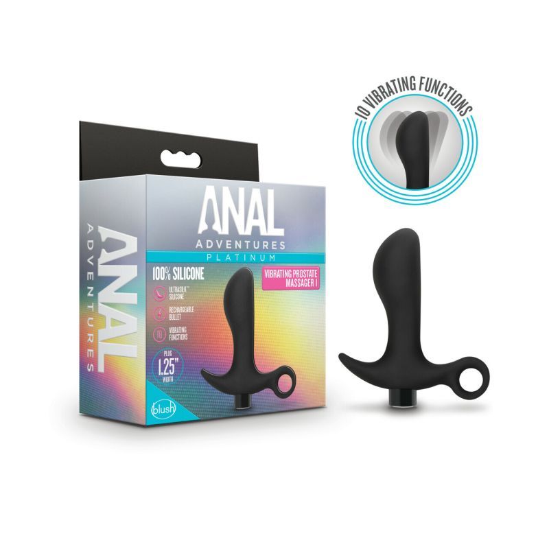 Anal Adventures Platinum Silicone Prostate Massager 01 > Anal Range > Prostate Plugs