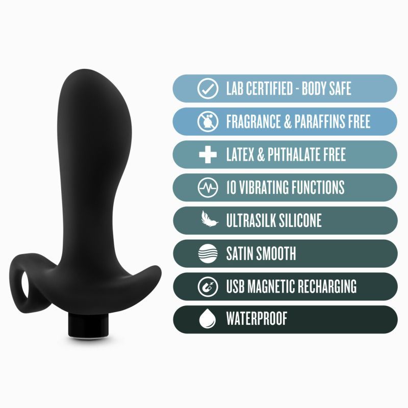 Anal Adventures Platinum Silicone Prostate Massager 01 > Anal Range > Prostate Plugs