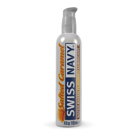 Swiss Navy Salted Caramel Lubricant 4 Ounce Intimate Pleasure Enhancer Default Title Flavoured Lube