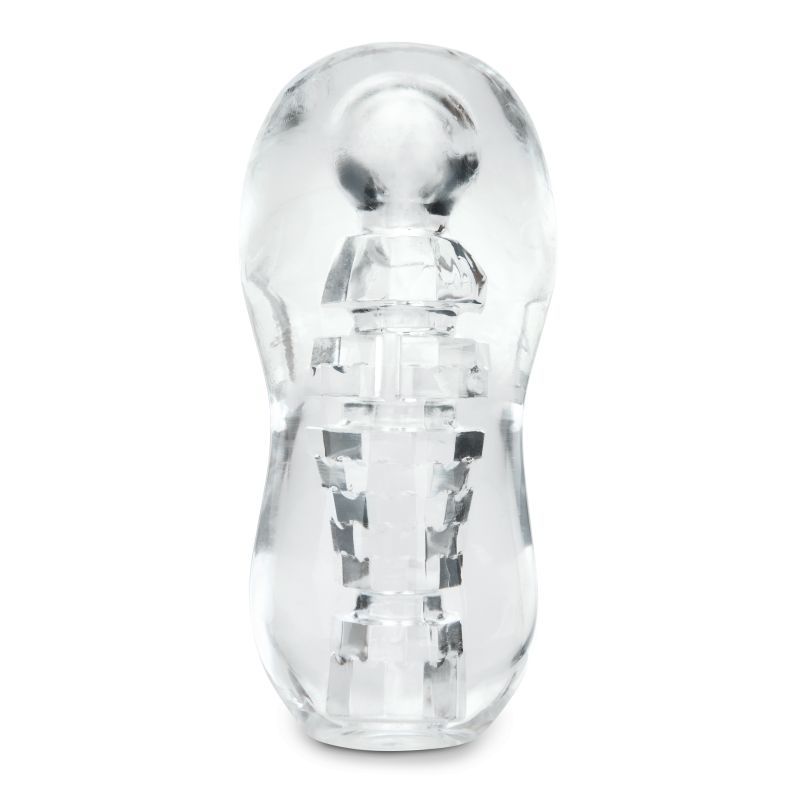 Zolo Gripz Spinner - Squeezable Clear Stroker Strokers - Manual