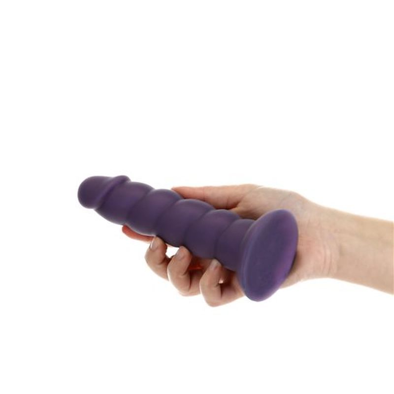 Unicorn Dildo 7 Inch Purple Silicone Secondary image