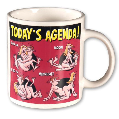 Todays Agenda - Novelty Coffee Mug 11oz Fun Cup Default Title Gag Gifts & Novelties