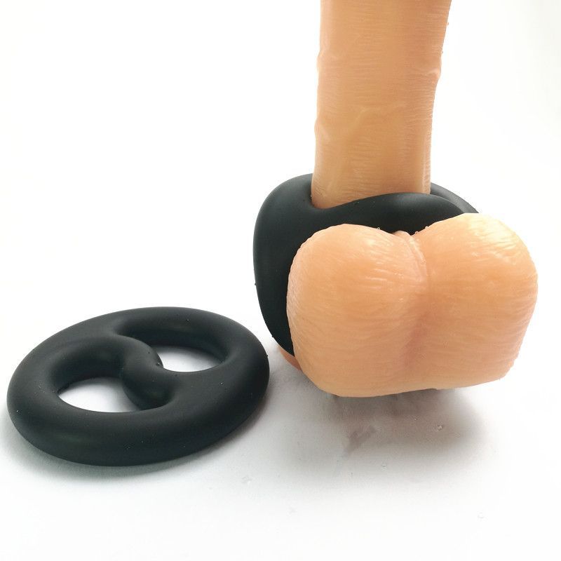 Brutus Yin Yang Silicone Cock and Ball Duo Ring > Cock Ring > Single