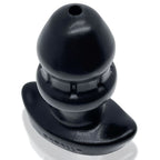 Drain O Flow Thru Buttplug in Black Black Small > Anal Range > Tunnel and Stretchers