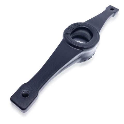 Tug Pull Down Ballstretcher Black Silicone > Sex Toys For Men > Ball Stretchers