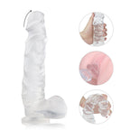 Kennard Dong w Balls Clear L 25cm Long with Suction Base Default Title > Dildos > Realistic Dildos