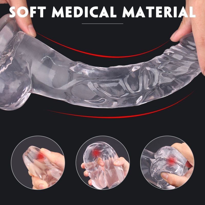 King Kong Dong with Balls Black XL – 32cm Long x 8cm Diameter Soft Realistic Dong Dongs Big