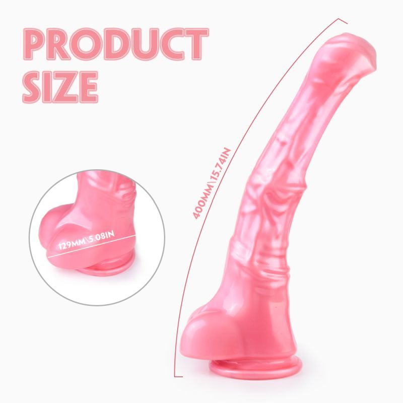 Duke Horse Dong XXL 40cm x 14cm – Realistic Texture Suction Cup Dildo > Dildos > Oversized Toys