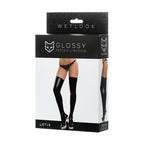 Lotis Glossy Wetlook Stockings – Soft Stretch Lingerie > Clothes > Hosiery > Stockings
