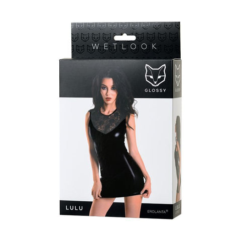 Glossy Wetlook Dress Lulu – Women's High-Gloss Dress in Sizes S to XL > Clothes > Dresses and Chemises