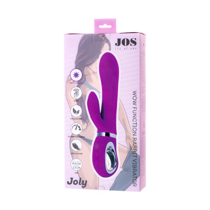 JOS Joly Fuchsia Clit Stimulating Vibrator 10.2cm with 10 Functions Fuchsia > Vibrators > Ladies > Rabbit