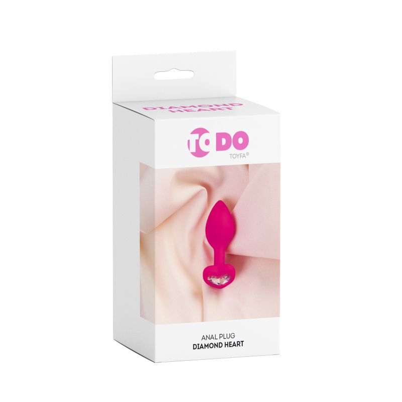 ToDo Diamond Heart (Clear) – Anal Plug 2.36 Inch > Anal Range > Butt Plugs