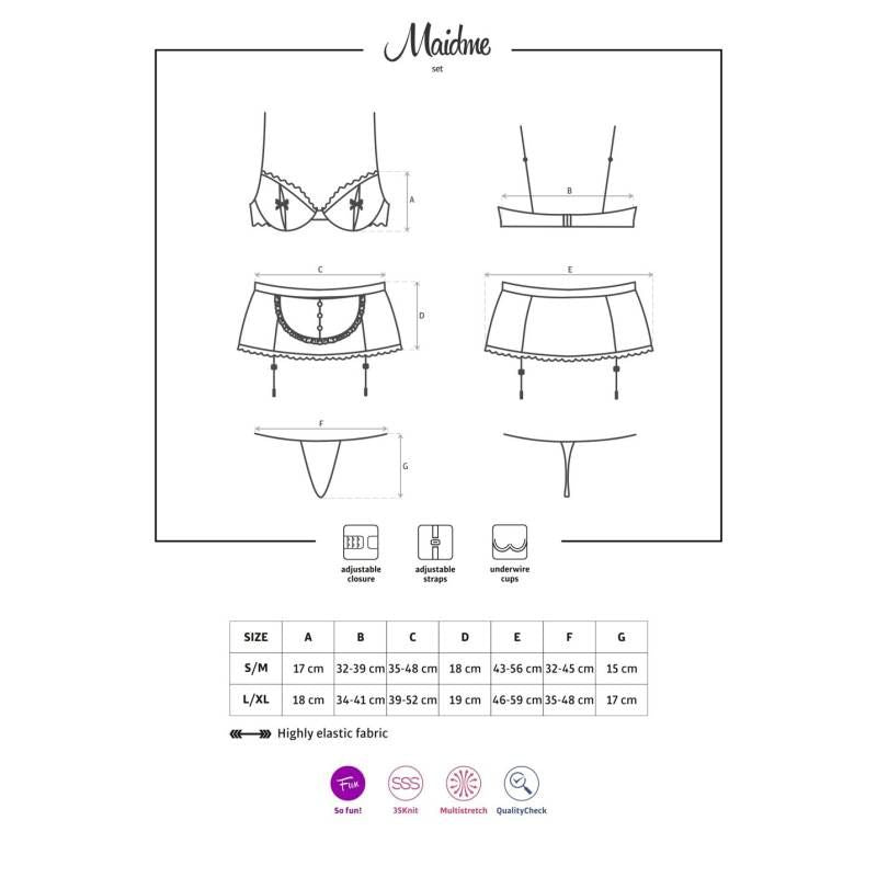 Maidme 5 Piece Lingerie Set > Clothes > Costumes > Womens