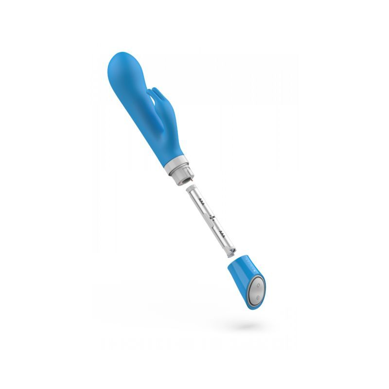 Bwild Deluxe Bunny Blue Lagoon Rabbit Massager 6 Inch VIBRATORS-RABBIT